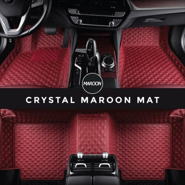 Maroon Crystal Elite Luxury Hybrid Car Mats Canada