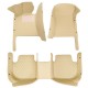 Beige Luxury Leather Diamond Car Mats Canada