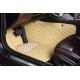 Beige Luxury Leather Diamond Car Mats Canada