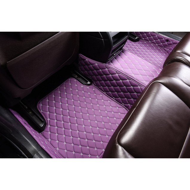 Purple Luxury Leather Diamond Car Mats Canada