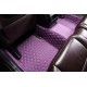 Purple Luxury Leather Diamond Car Mats Canada