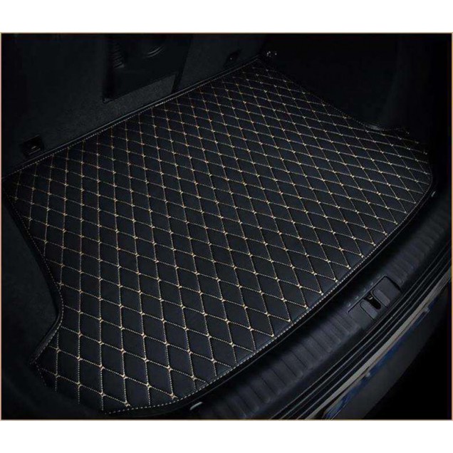 Luxury Leather Diamond Stitching Trunk Base Mats Canada