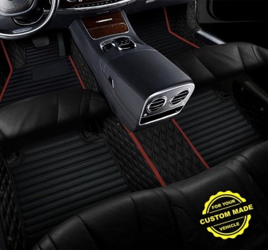 Maroon Hybrid Line Series Premium Car Mats Canada