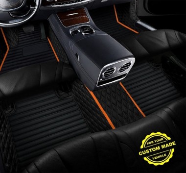 Orange Hybrid Line Series Premium Car Mats Canada