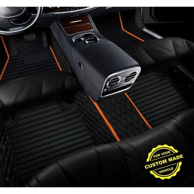 Orange Hybrid Line Series Premium Car Mats Canada