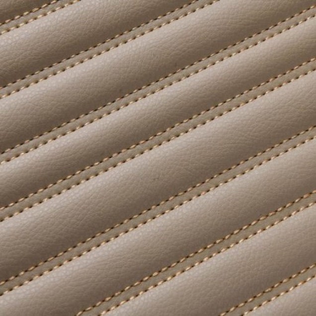 Beige Luxury Leather Stripe Car Mats Canada