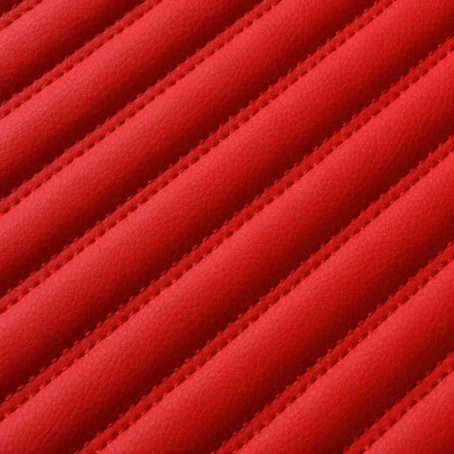 Red Luxury Leather Stripe Car Mats Canada