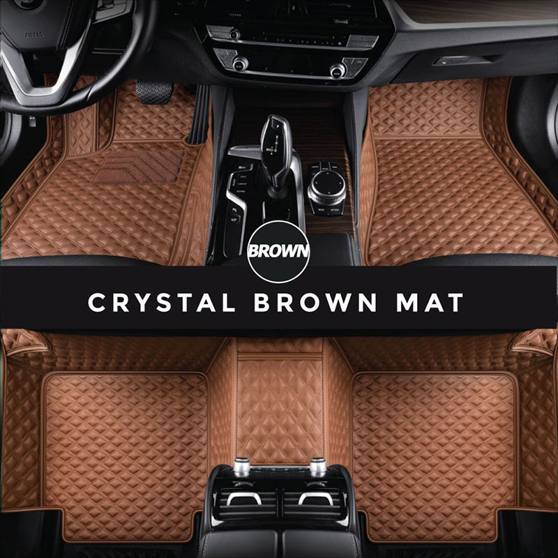 Brown Crystal Elite Luxury Hybrid Car Mats Canada