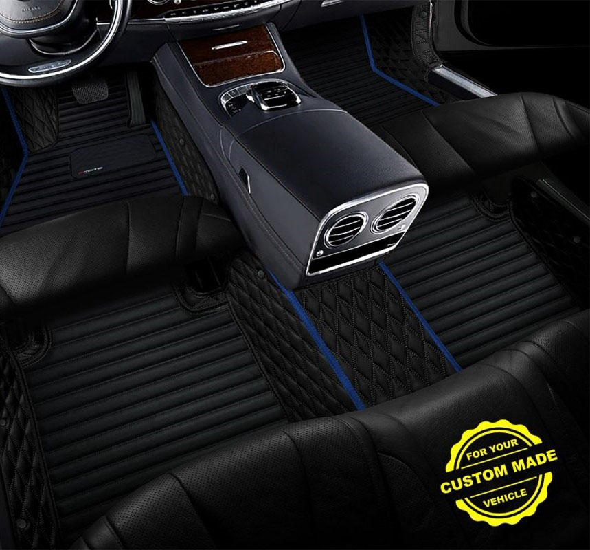 Dark Blue Hybrid Line Series Premium Car Mats Canada