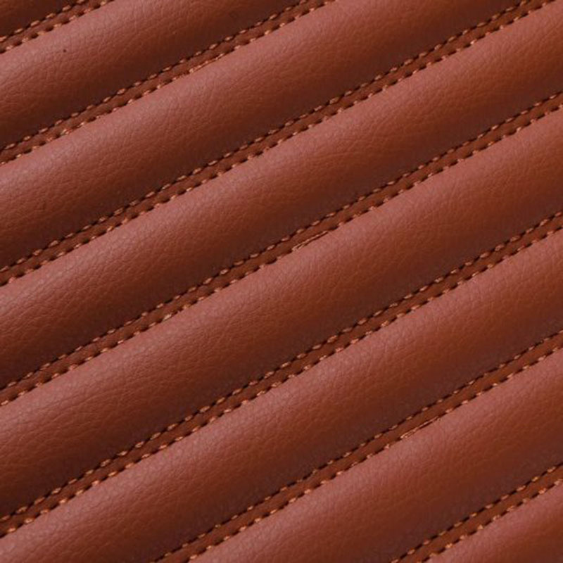 Brown Luxury Leather Stripe Car Mats Canada