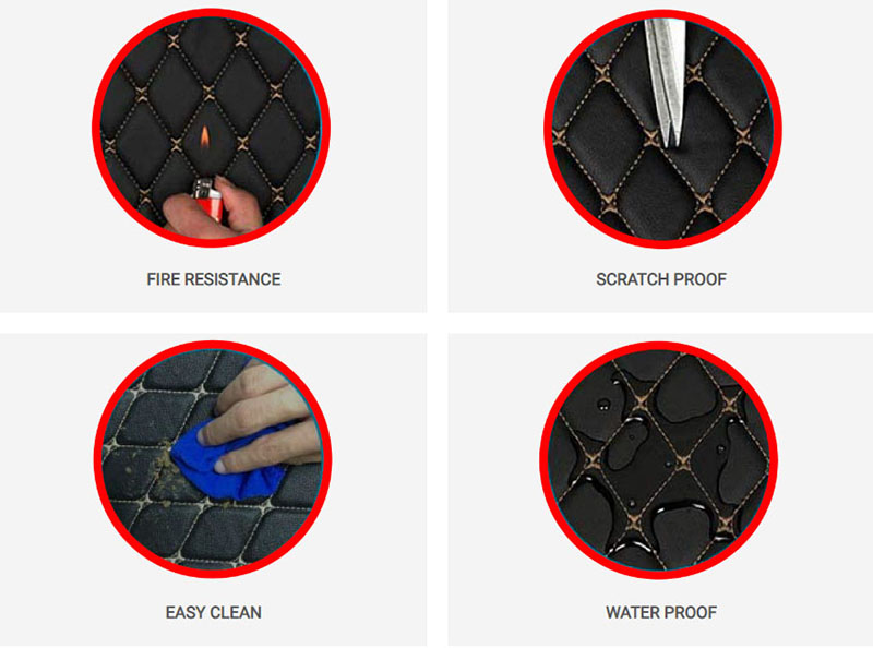 Jeep Grand Cherokee Diamond Car Mats Features